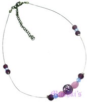 Glass Bead Necklace - click here for large view